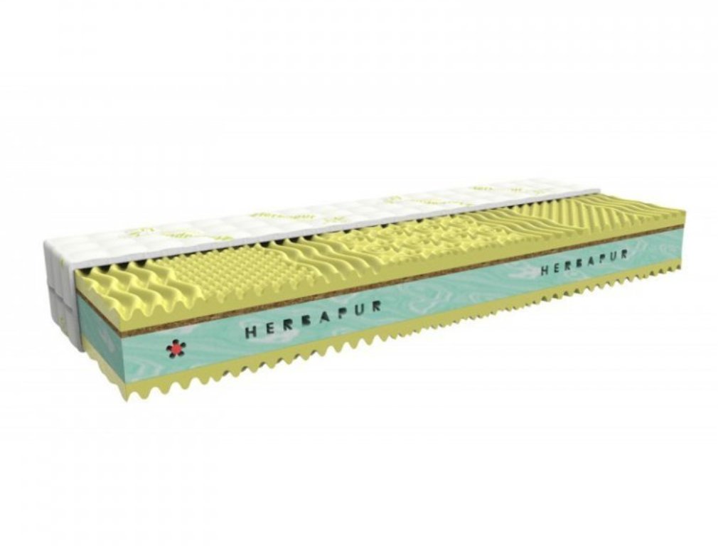 Zdravotný matrac HERBAPUR® CAMILA s pamäťovou penou s harmančekom a morskou trávou