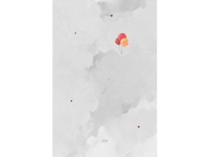 Dětská hrací podložka z přírodního kaučuku BALOON DREAM obdélníková