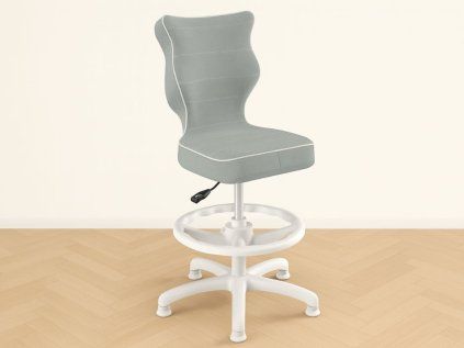 Detská ergonomická stolička k písaciemu stolu SIVÁ