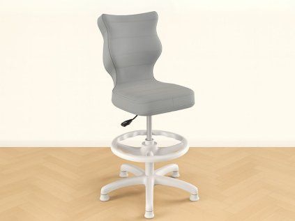 Ergonomická stolička pre deti k písaciemu stolu SIVÁ