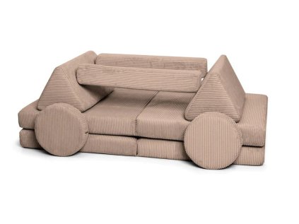 Veľký multifunkčný skladací bunker z menčestra SOFA PURE