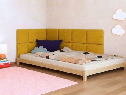 Štvorcové čalúnené panely na stenu