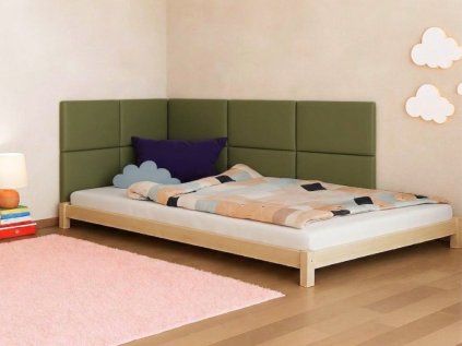 Obdĺžnikové čalúnené panely na stenu