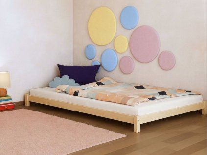 Okrúhly čalúnený panel na stenu