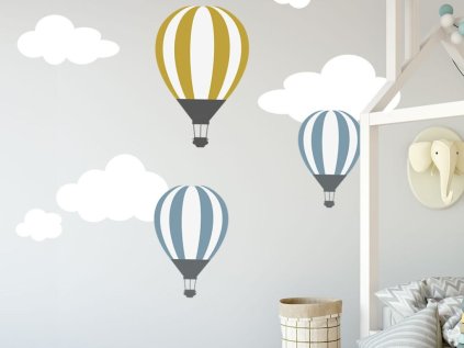 24537 1 samolepka na zed letajici balony