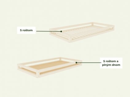 Šuplík 2in1 s přídavnými nohami Foots Transparent