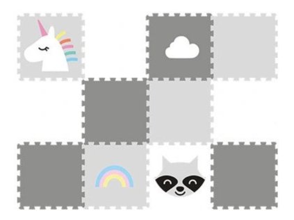 25503 3 dvanactidilna puzzle podlaha do detskeho pokoje myval a jednorozec