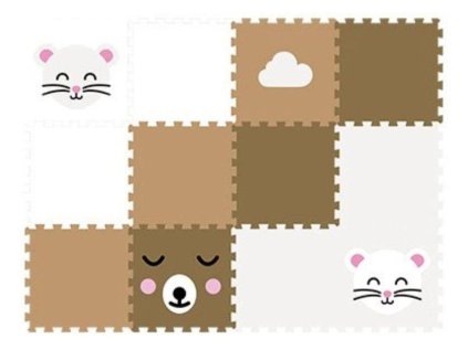 25506 3 penova podlaha puzzle 12 dilu myska a medvidek