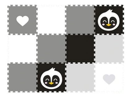 25509 3 hraci penove puzzle do detskeho pokoje 12 dilu tucnak se srdcem