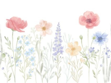 25802 detsky nastenny mural jarni kvetiny