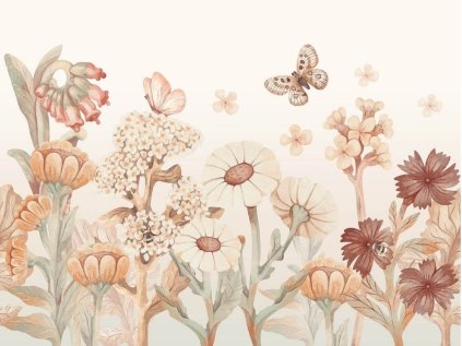 25808 nastenny mural lucni kviti do detskeho pokoje