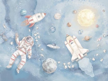 25829 detsky nastenny mural vesmir