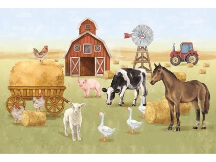25838 detsky nastenny mural farma