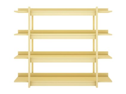 25869 drevena nastena knihovna frame vanilkova