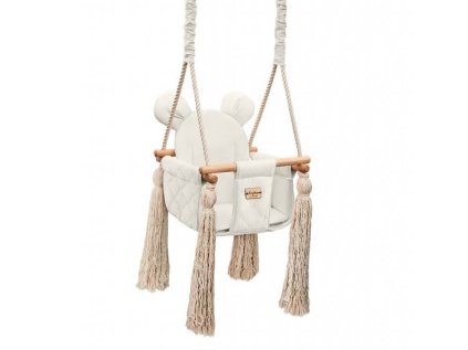 10741 6 detska bezpecna houpacka s ousky velvet swing do interieru