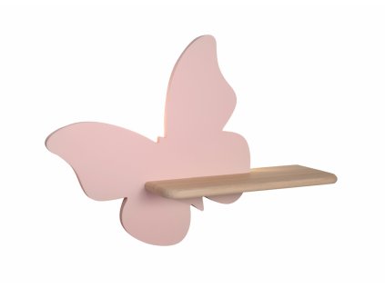 6220 led detska lampa s odkladacou policou na stenu motyl