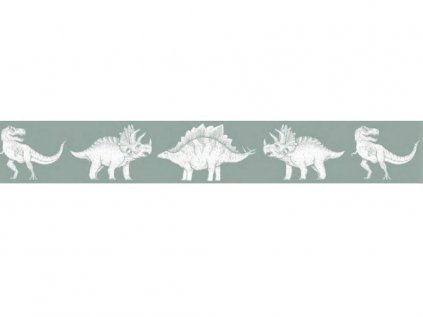 Umývateľná bordúra DINOSAURI na stenu do detskej izby
