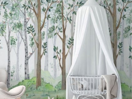 Veľkoplošná tapeta mural LES do detskej izby