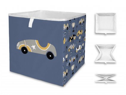 Otierateľný úložný box AUTA do detskej izby
