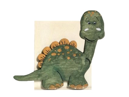 Drevený organizér na pastelky DIPLODOCUS