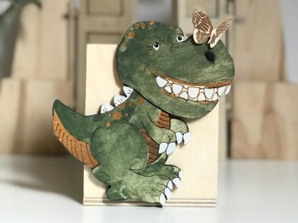 Pastelkovník pre deti T-REX z dreva