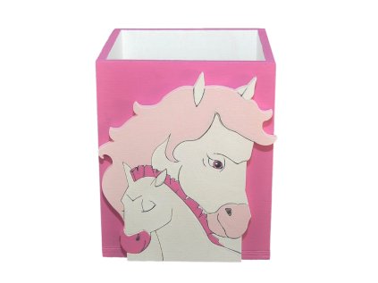 Dievčenské organizér na pastelky KONÍCI