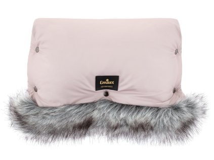 Rukávník na zimu na kočárek LUXURY s kožíškem (6)