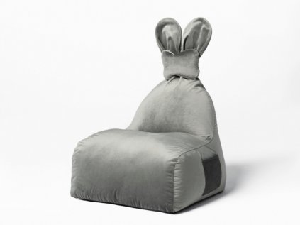 FUNNY BUNNY VELVET šedý