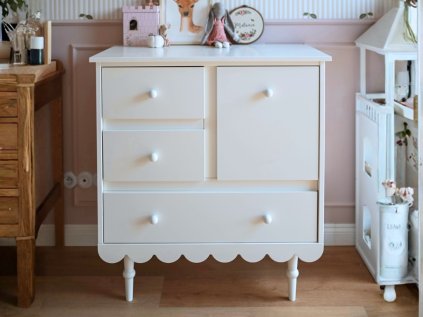 baushka komoda bílá