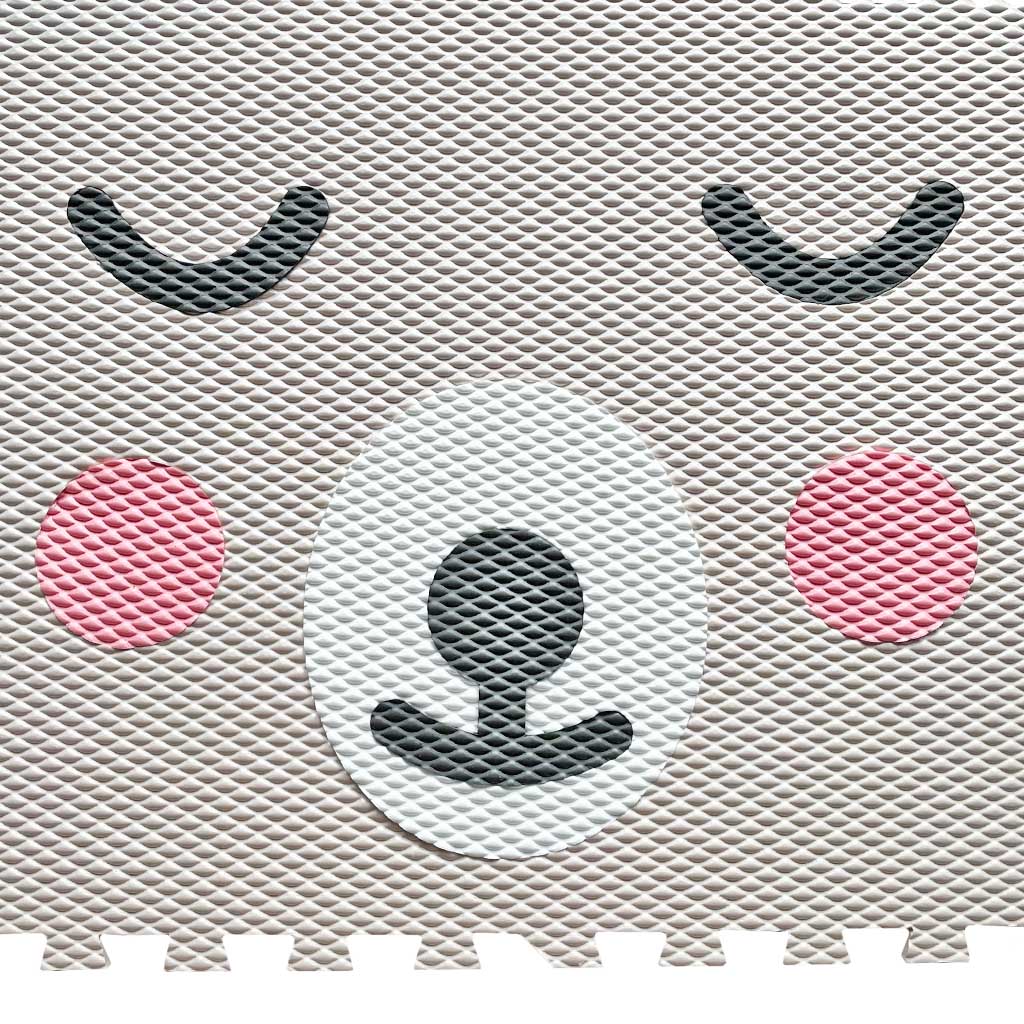 Detská penová puzzle podlaha MEDVEDÍK Zvoľte farbu: Hnedý s hnedým bruškom