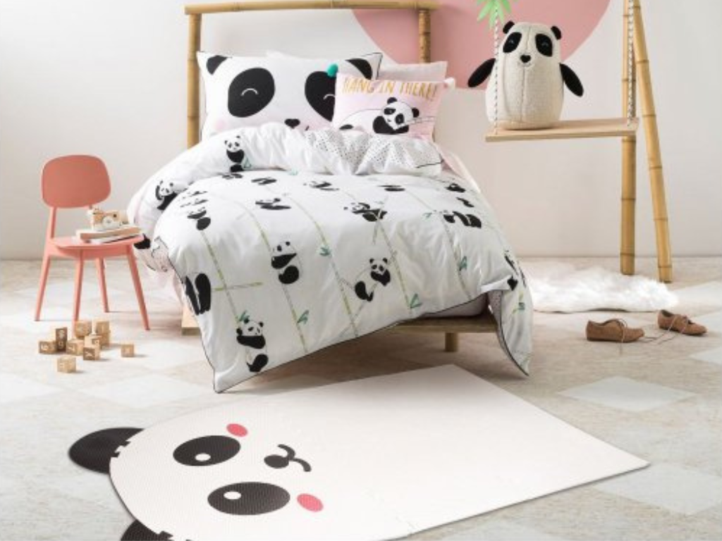 Dizajnový penový koberec PANDA do detskej izby
