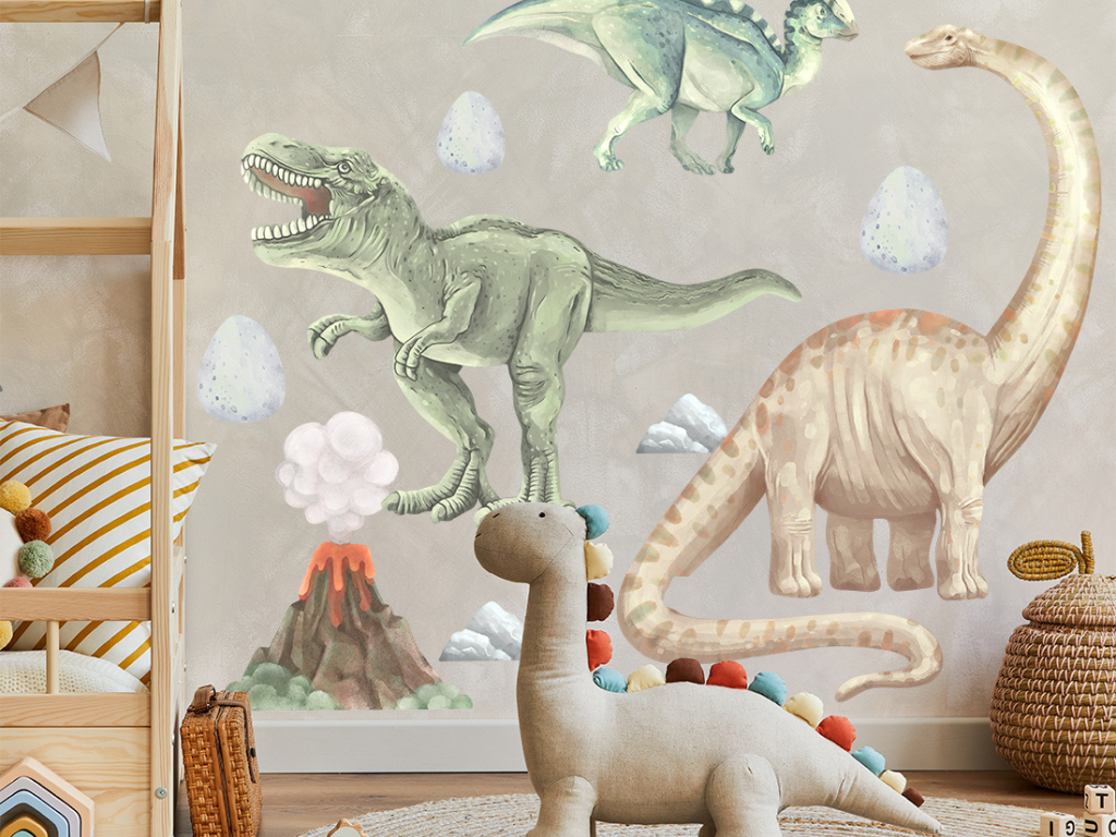 E-shop Samolepky na stenu do detskej izby DINOSAURI