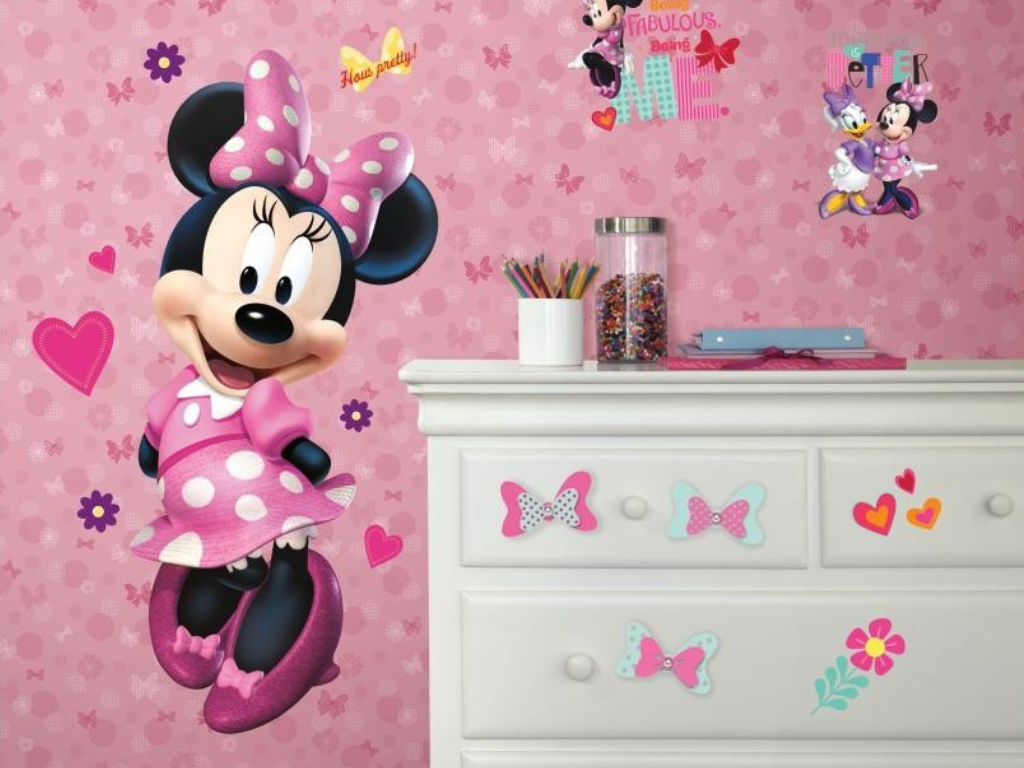York Wallcoverings Samolepka na stenu s Disney motívom MYŠKA MINNIE