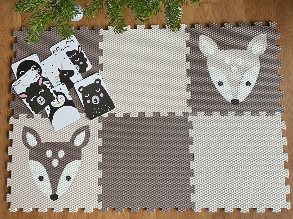 Detská penová puzzle podlaha z 6 dielov KOLOUŠOK