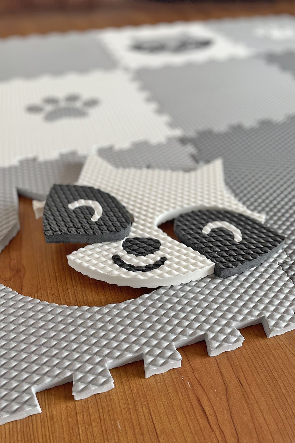 Hracie puzzle podložka do detskej izby MÝVAL Zvoľte farbu: Biela