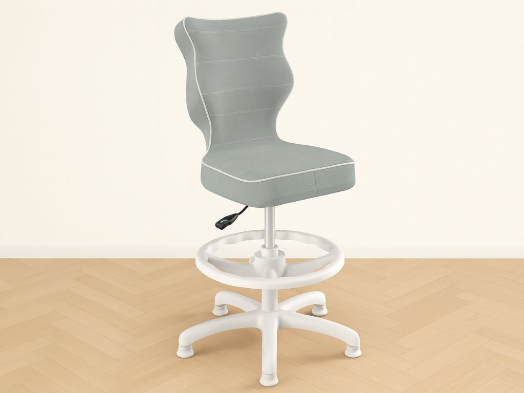 E-shop Detská ergonomická stolička k písaciemu stolu ŠEDÁ Zvoľte rozmer: dieťa 119 - 142 cm (výška stola 68 - 81 cm)