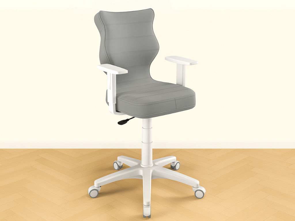 E-shop Otočná stolička k písaciemu stolu do detskej izby ŠEDÁ Zvoľte rozmer: dieťa 146 - 176,5 cm (výška stola 71 - 82 cm)