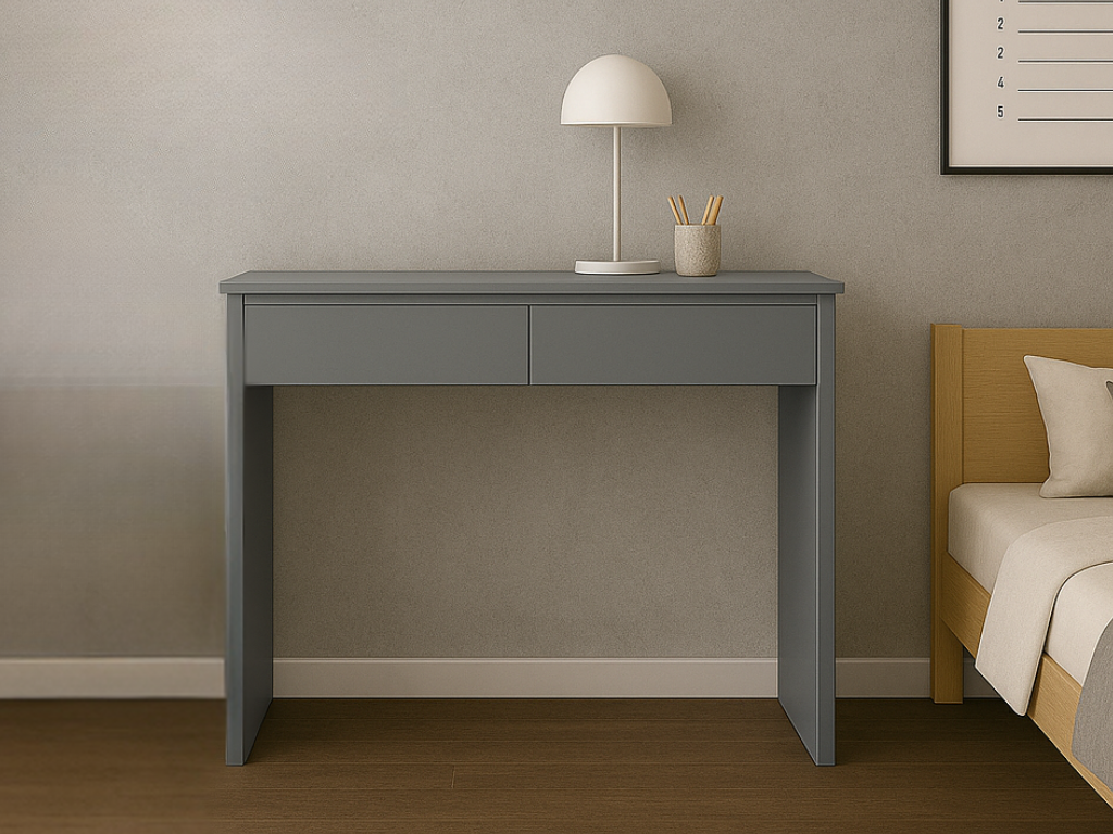 E-shop Písací stôl so šuplíkmi o šírke 120 cm SIMONE šedý