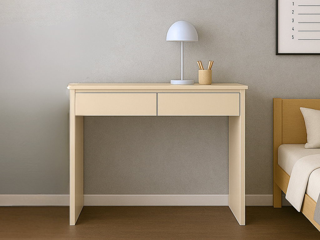 E-shop Písací stôl so šuplíkmi o šírke 120 cm SIMONE krémový