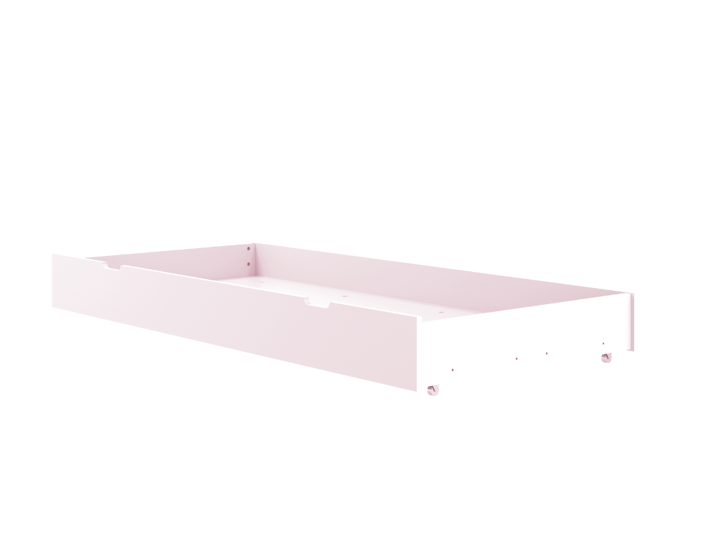 BAMI Prístelkový šuplík pod posteľ SIMONE 90x190 cm na kolieskach Zvoľte farbu: Ružová