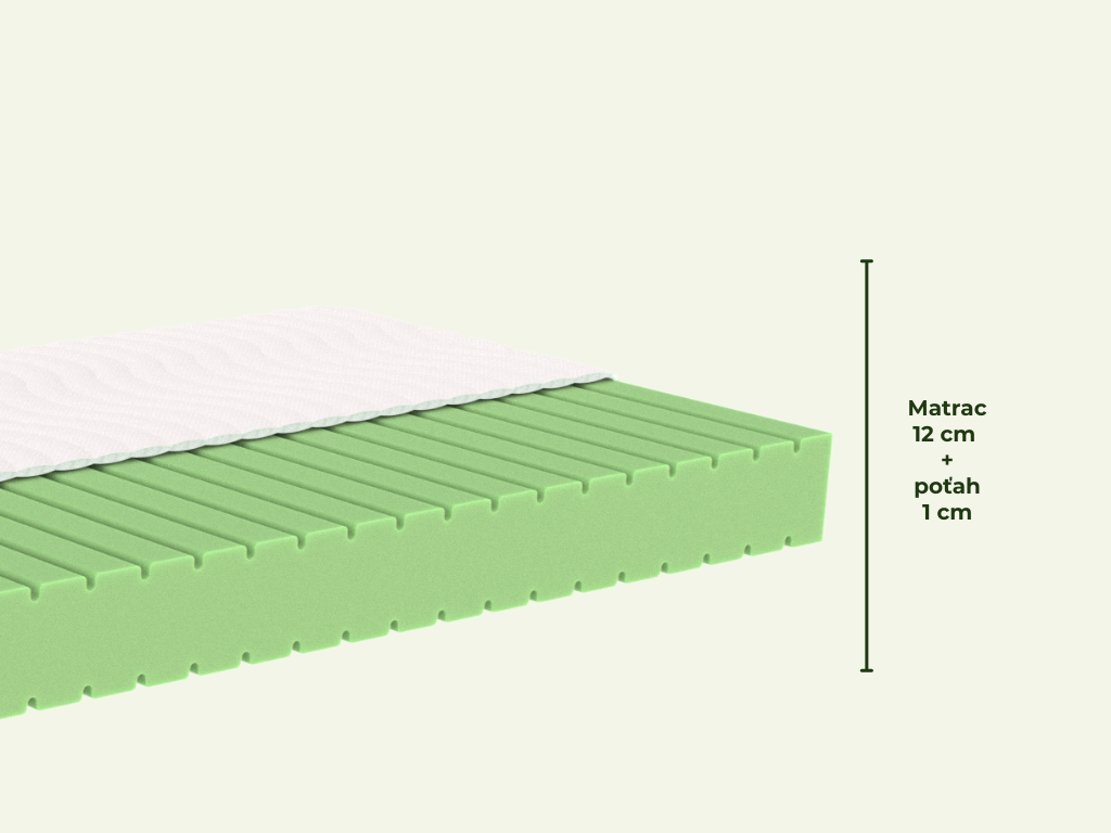 Benlemi Jednolôžko FENCE 4v1 so zábranou 120x200 cm + matrac ADAPTIC Zvoľte farbu: Nelakovaná, Zvoľte zábranu: S jednou zábranou vpravo