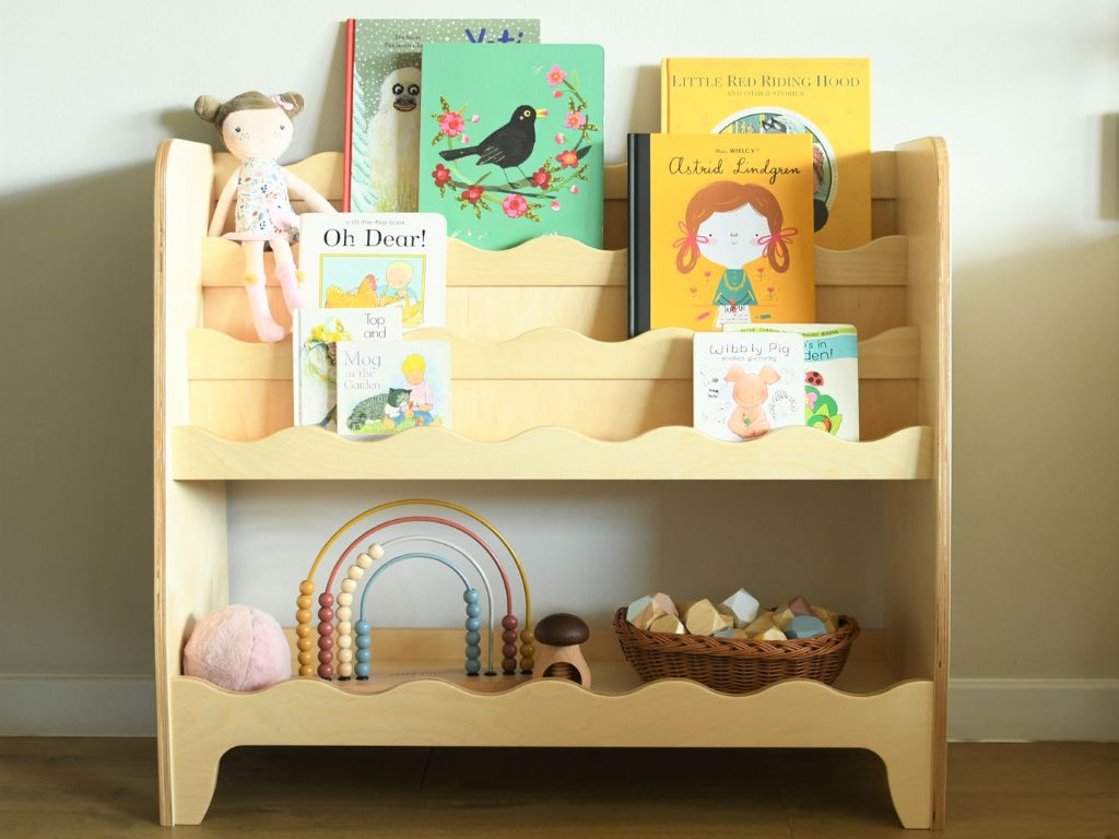 E-shop Detský úložný regál na knihy Zvoľte farbu: Čierna