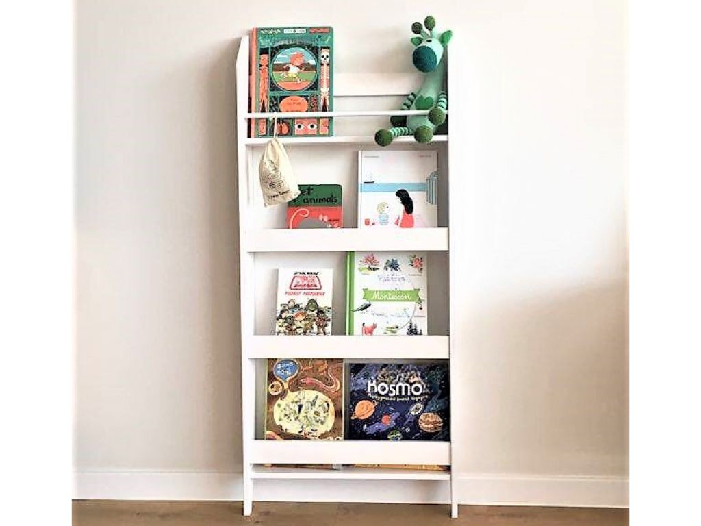 E-shop Regál na knihy do detskej izby Zvoľte farbu: Biela