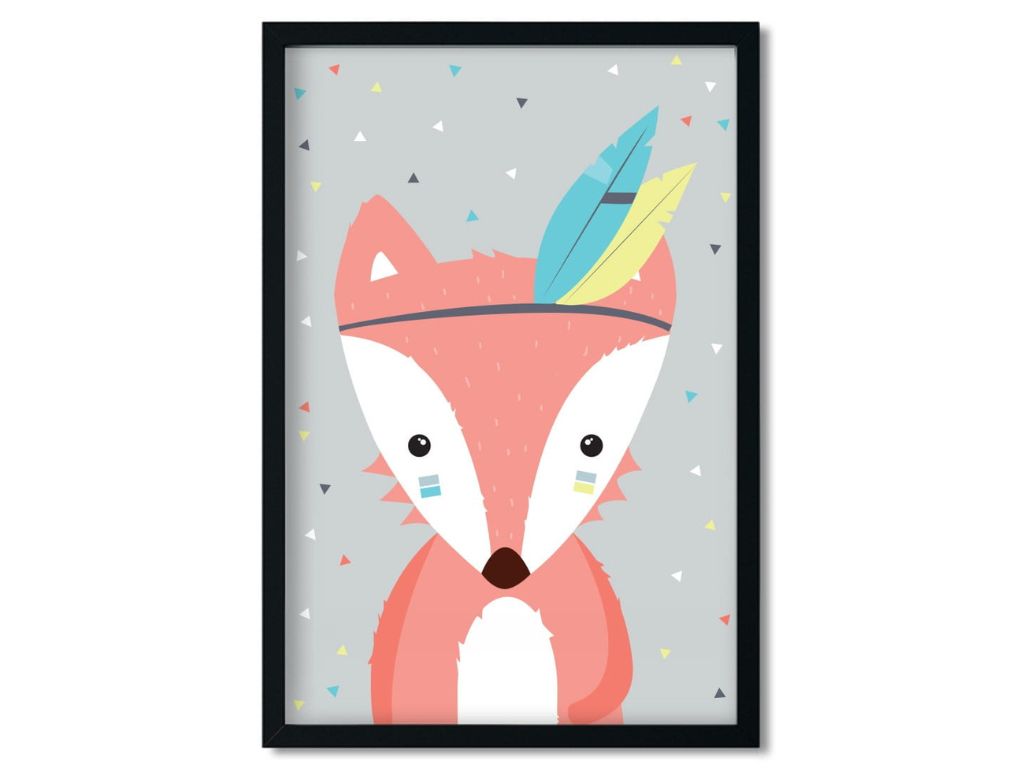 E-shop Detský plagát LÍŠKA na stenu Zvoľte rozmer: 20 x 30 cm