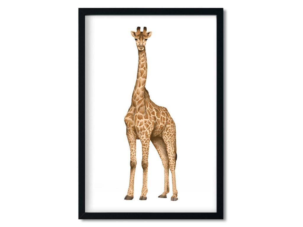 E-shop Plagát ŽIRAFA do detskej izby Zvoľte rozmer: 20 x 30 cm