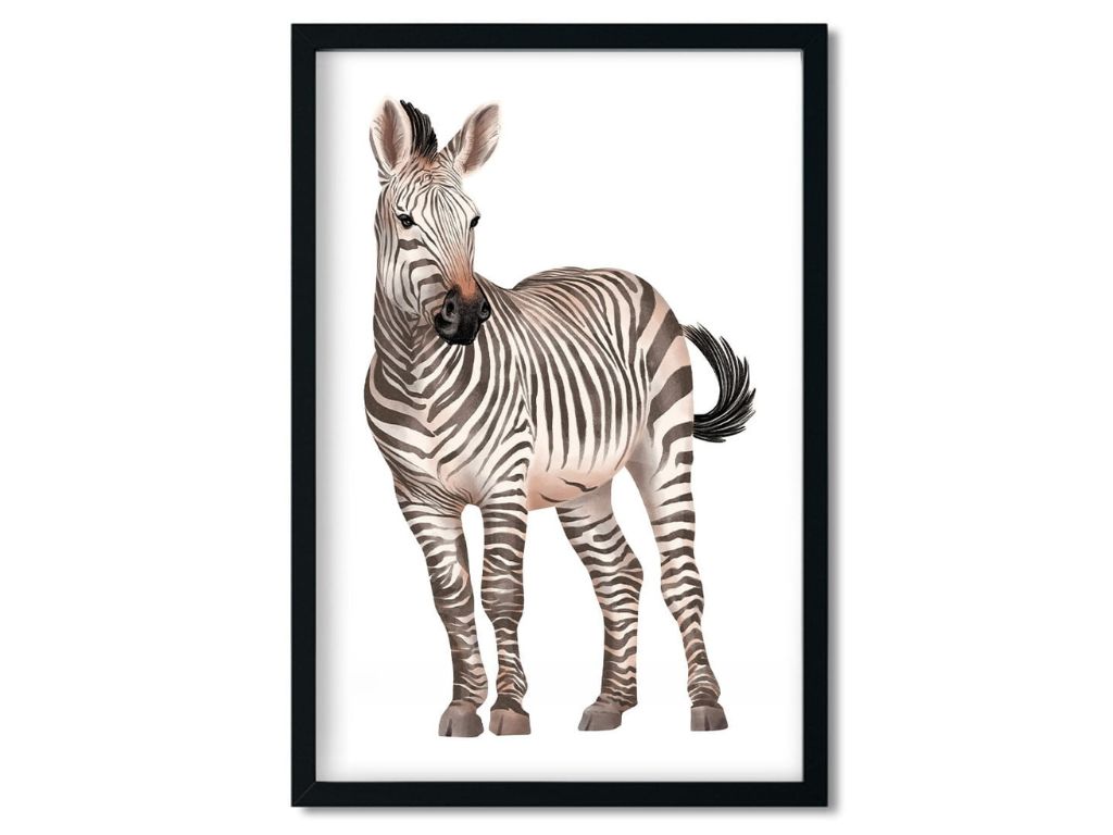 E-shop Plagát ZEBRA do detskej izby Zvoľte rozmer: 20 x 30 cm