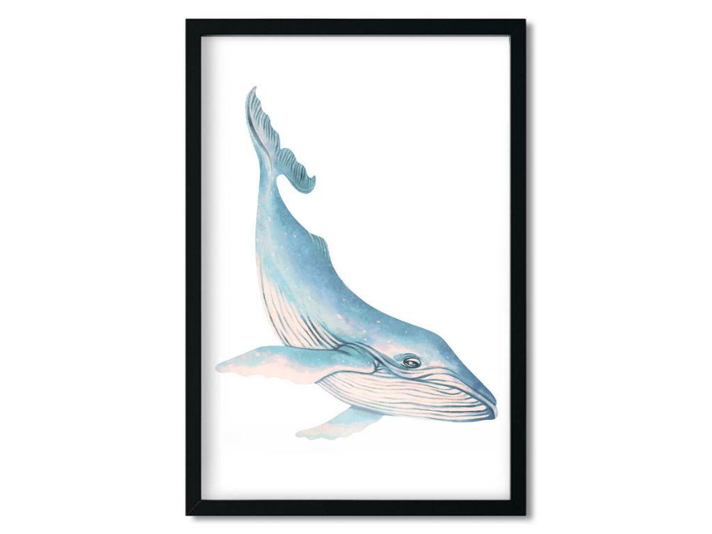 E-shop Detský plagát VEĽRYBA na stenu Zvoľte rozmer: 20 x 30 cm