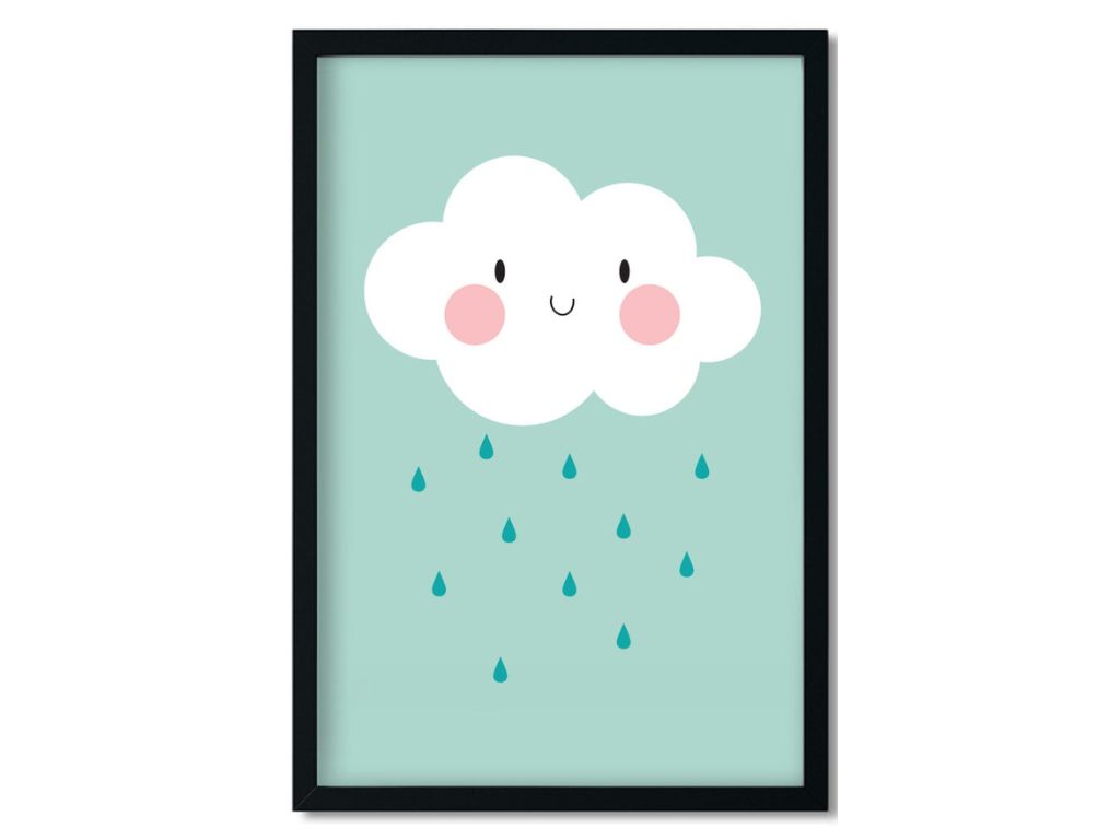 E-shop Plagát na stenu MRAK do detskej izby MINT Zvoľte rozmer: 20 x 30 cm