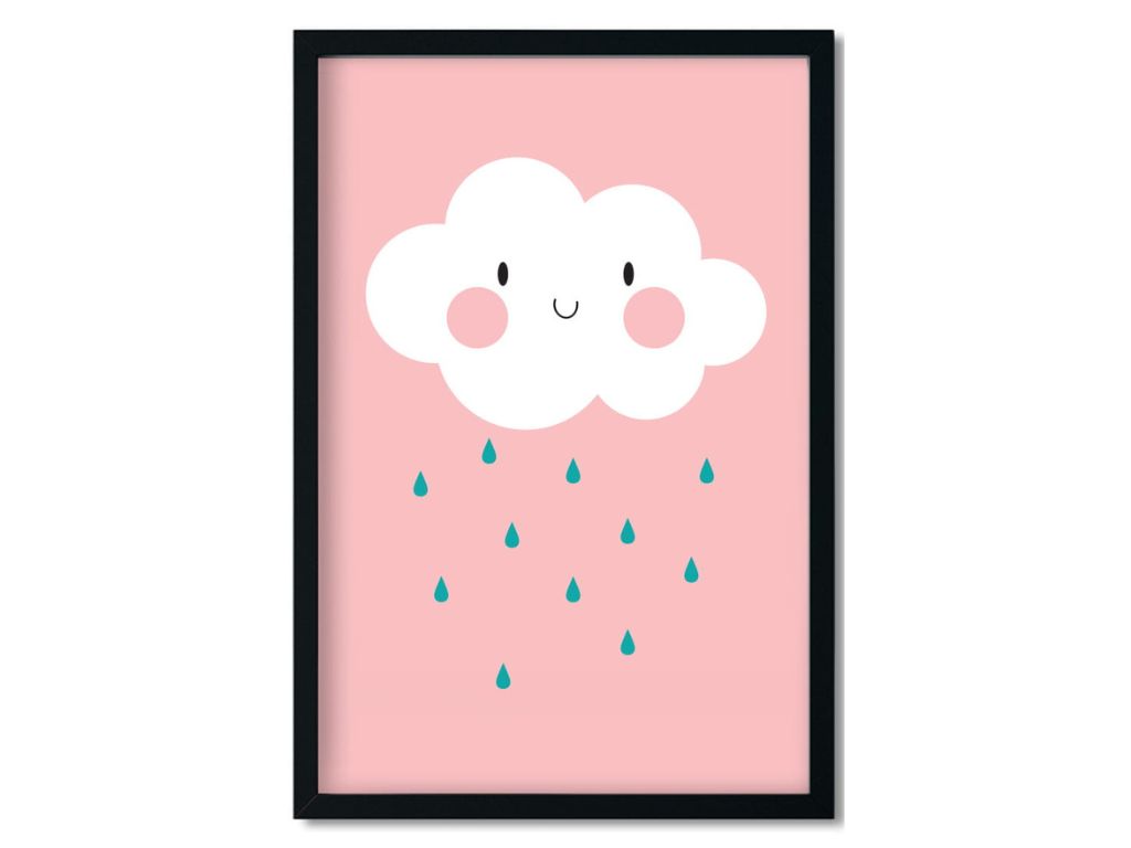 E-shop Plagát na stenu MRAK do detskej izby RUŽOVÁ Zvoľte rozmer: 20 x 30 cm