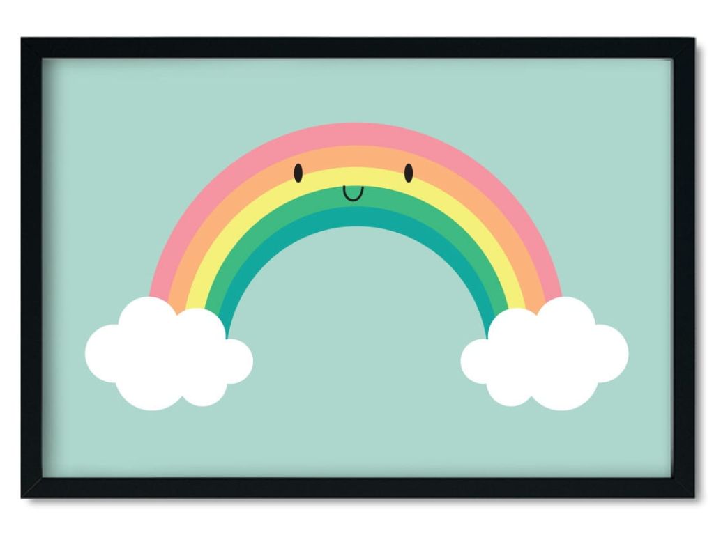 E-shop Plagát na stenu DUHA do detskej izby Zvoľte rozmer: 50 x 70 cm